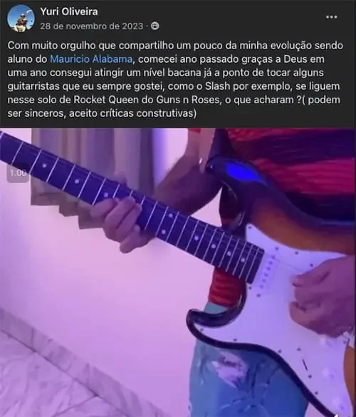 Depoimento original de aluno 11 publicado pelo Alabama